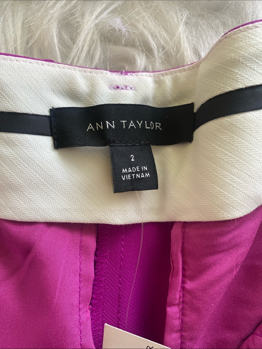 Ann Taylor Wide-Leg Dress Pants in Vivid Fuchsia - Picture 5 of 6